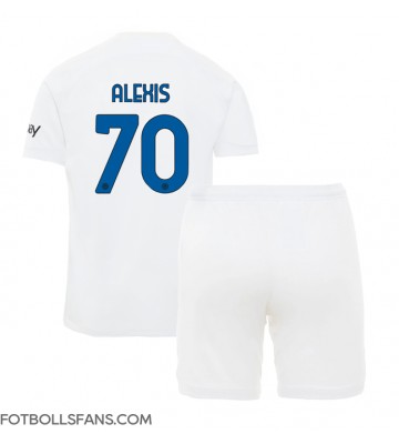 Inter Milan Alexis Sanchez #70 Replika Bortatröja Barn 2023-24 Kortärmad (+ Korta byxor)